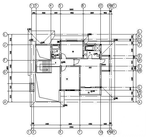 某二层别墅（A2型）建筑方案图cad施工图下载【ID:149919147】