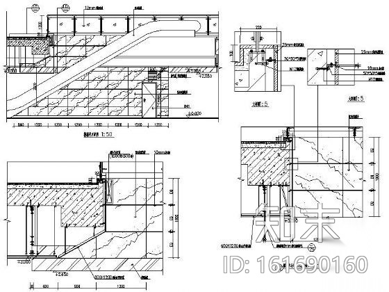 [深圳]某地铁换乘站装饰工程招标图cad施工图下载【ID:161690160】