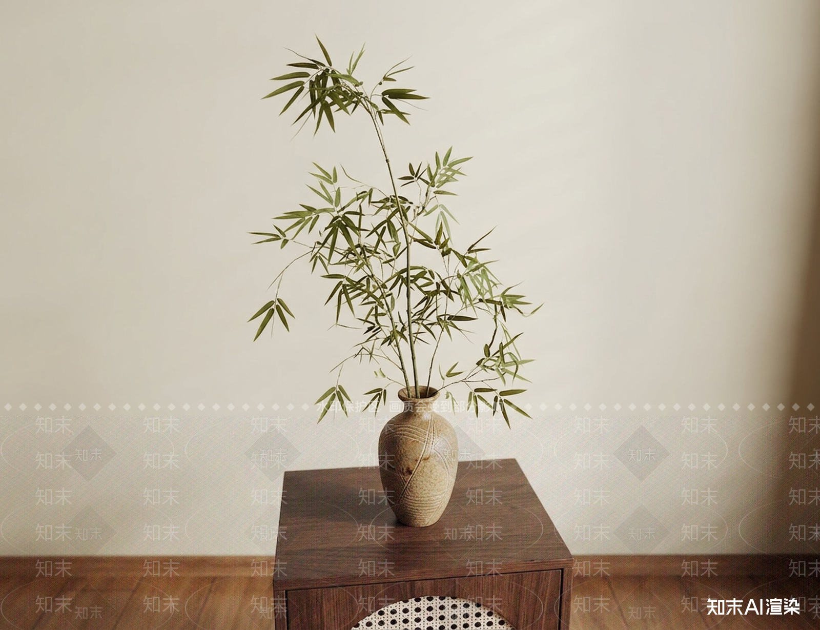 小型艺术绿植竹子3D模型下载【ID:1227525722】