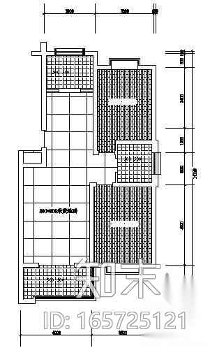 某两室两厅装修图纸cad施工图下载【ID:165725121】