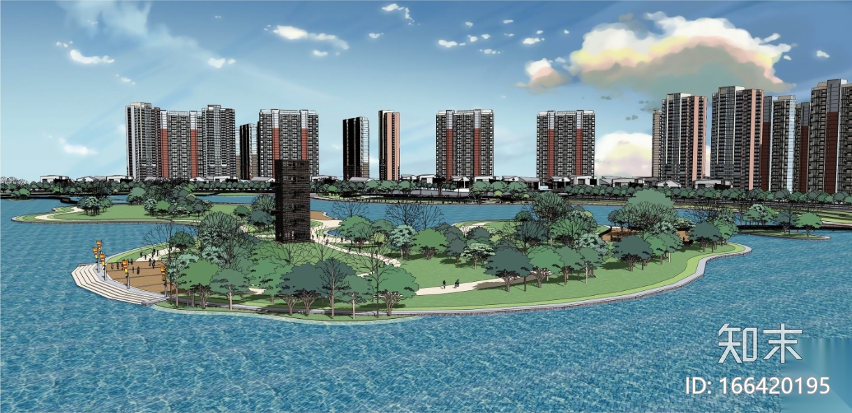 [河南]古城地区自然滨湖公园景观规划方案cad施工图下载【ID:166420195】
