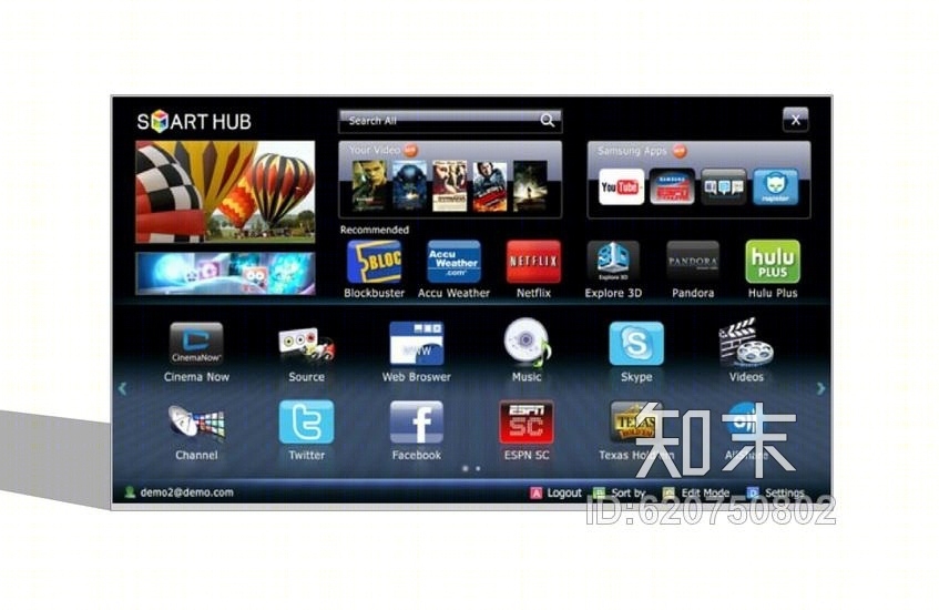 电视SU模型下载【ID:620750802】