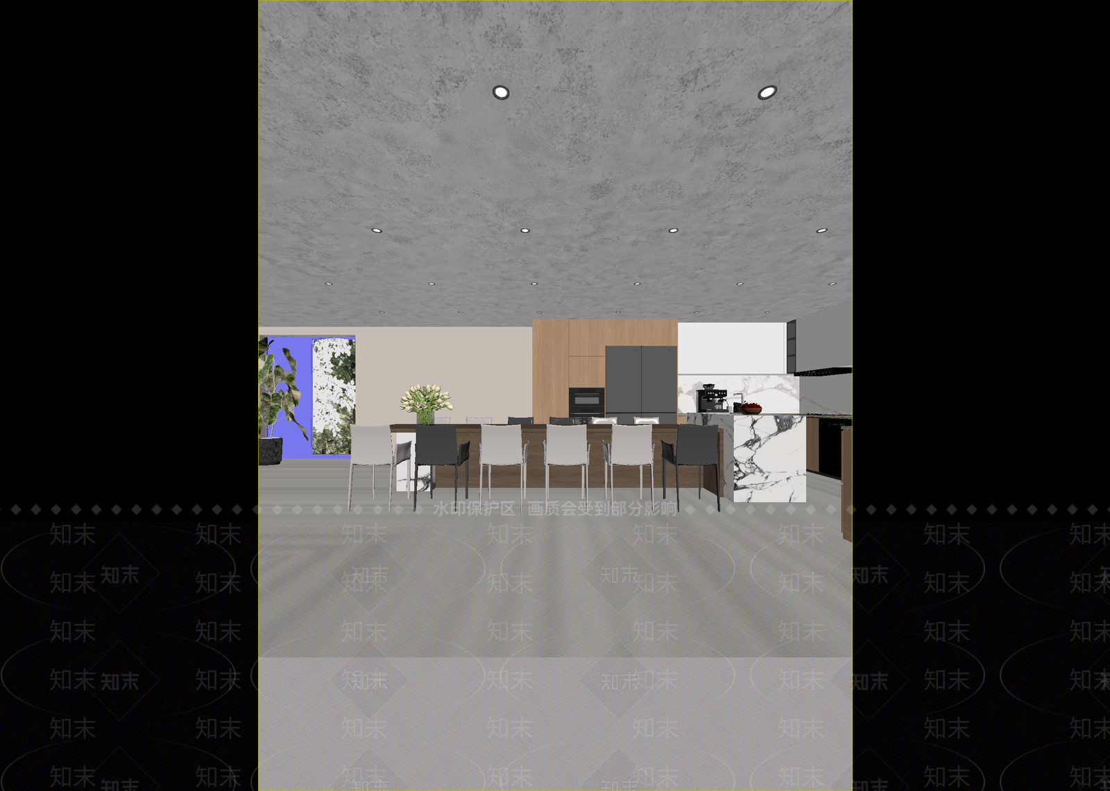 现代茶水间3D模型下载【ID:1215128423】