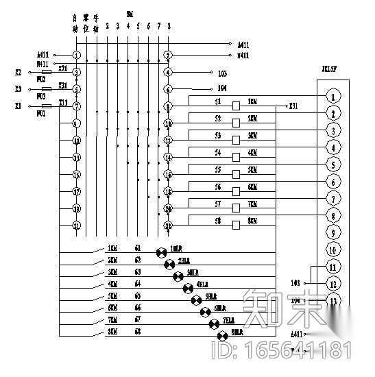 电容器柜原理图cad施工图下载【ID:165641181】