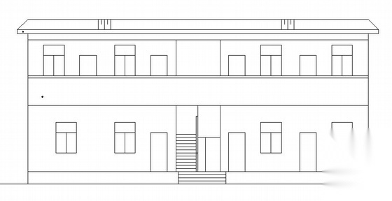 某二层宿舍建筑结构方案图cad施工图下载【ID:149843164】