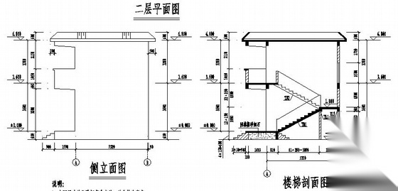某二层宿舍建筑结构方案图cad施工图下载【ID:149843164】