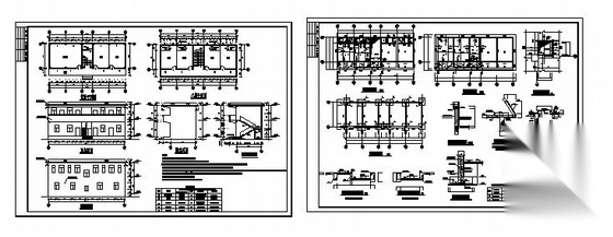 某二层宿舍建筑结构方案图cad施工图下载【ID:149843164】