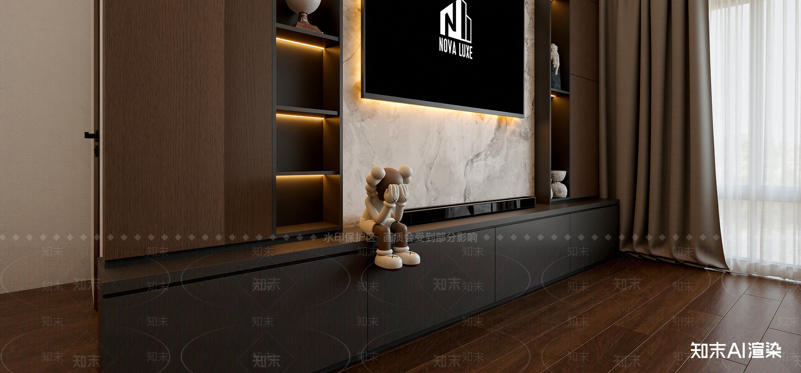 意式家居卧室SU模型下载【ID:1216030142】