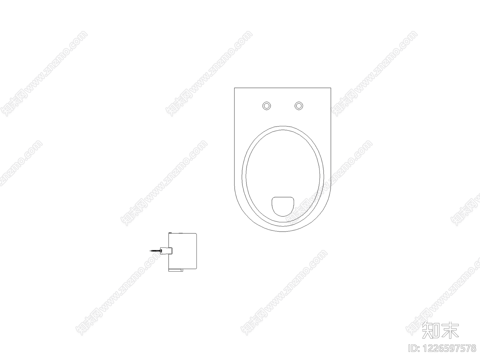 卫浴设施cad施工图下载【ID:1226597578】
