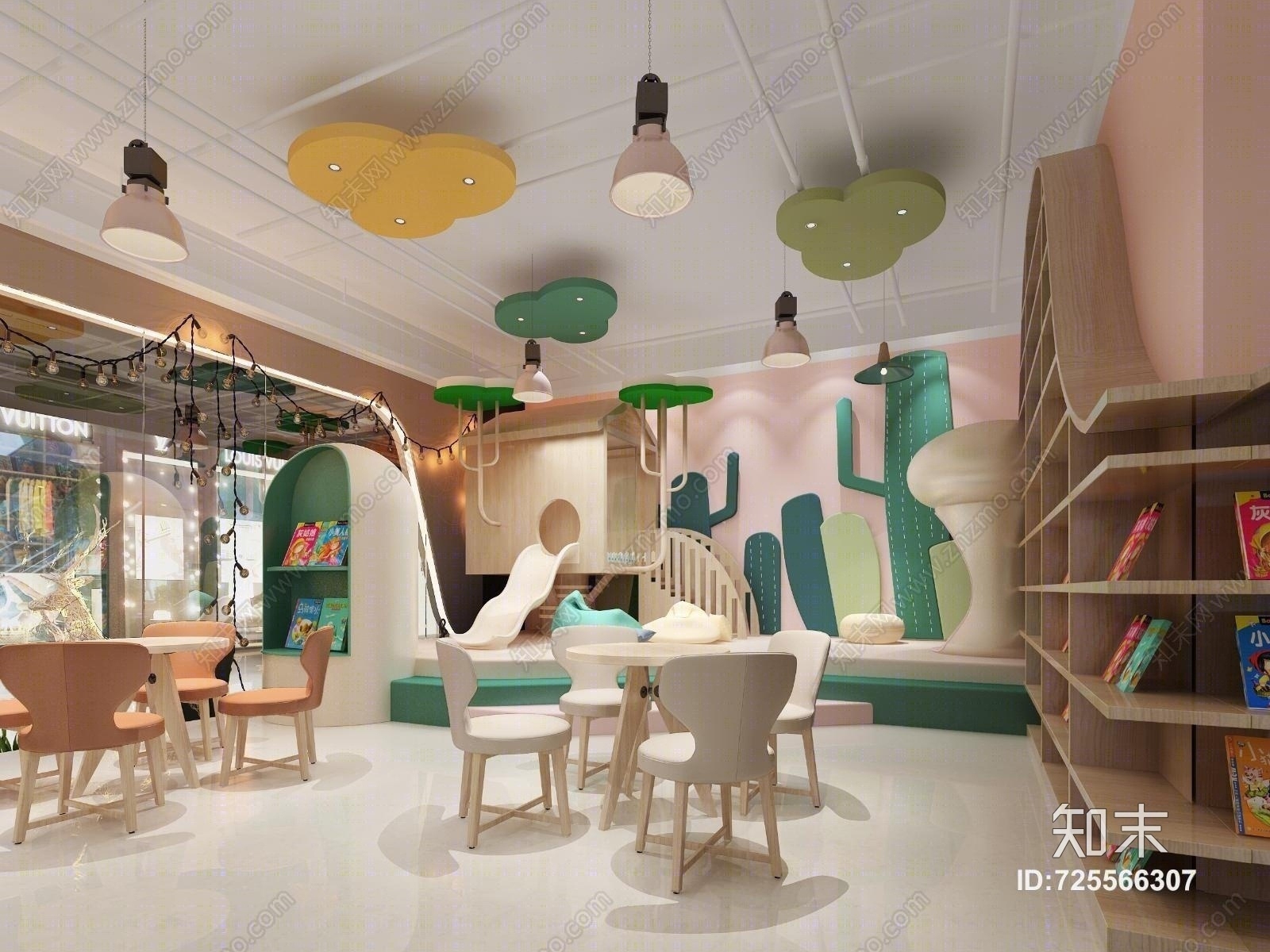 现代儿童摄影店3D模型下载【ID:725566307】