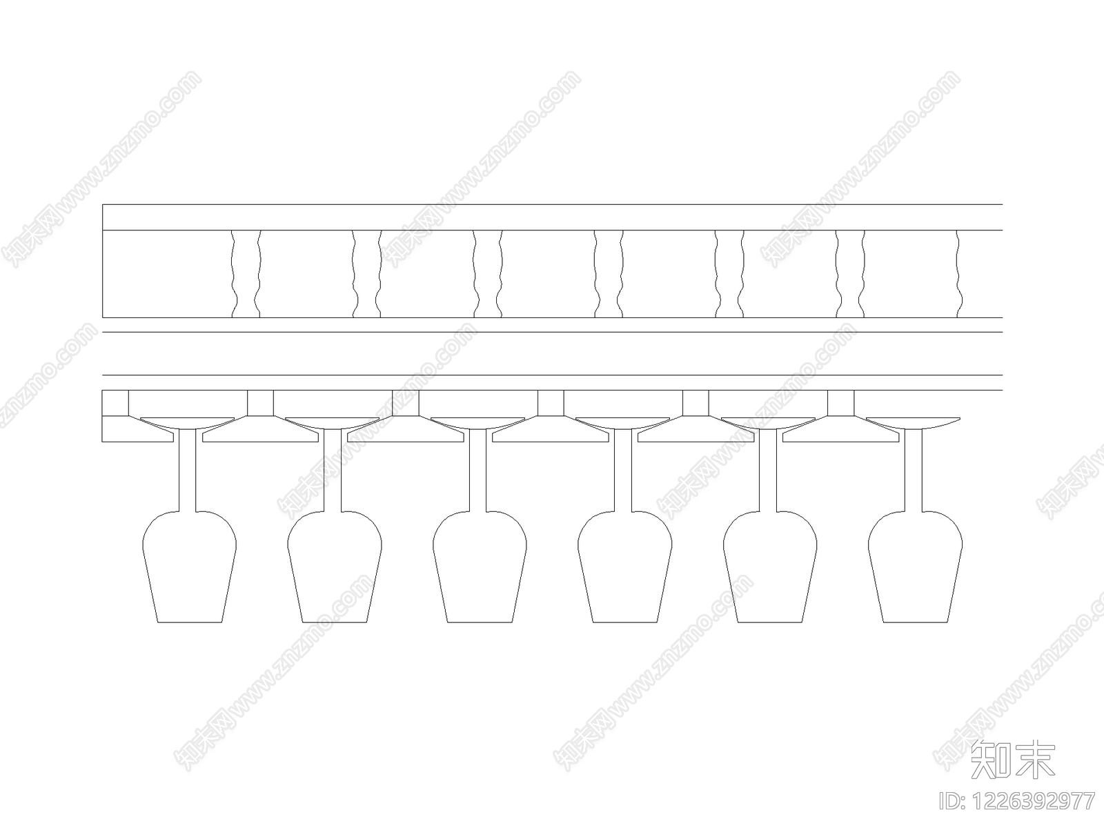摆件cad施工图下载【ID:1226392977】