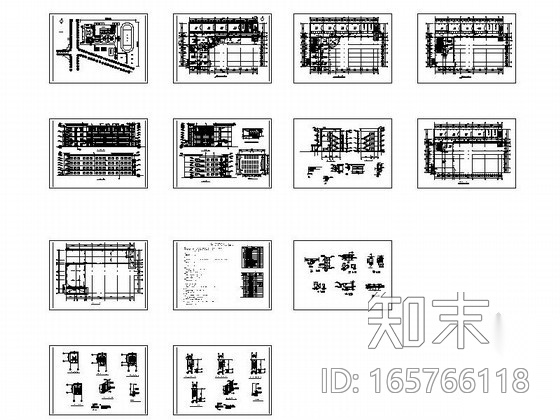 [毕业设计]江苏某四层教学楼建筑施工图（含计算书）施工图下载【ID:165766118】