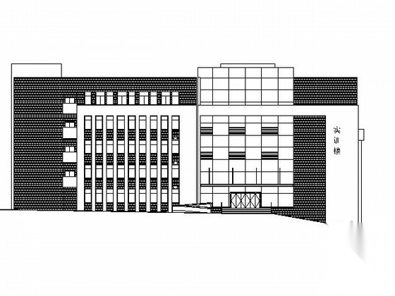 [湖南]某学院五层实训楼建筑施工图施工图下载【ID:166316138】