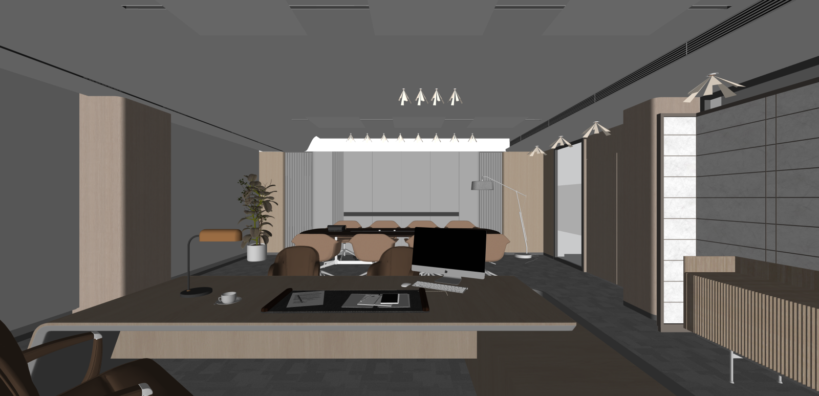 现代会议室SU模型下载【ID:1216052706】