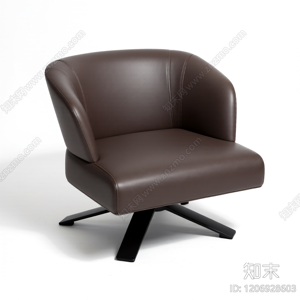 现代皮质转椅3D模型下载【ID:1206928603】