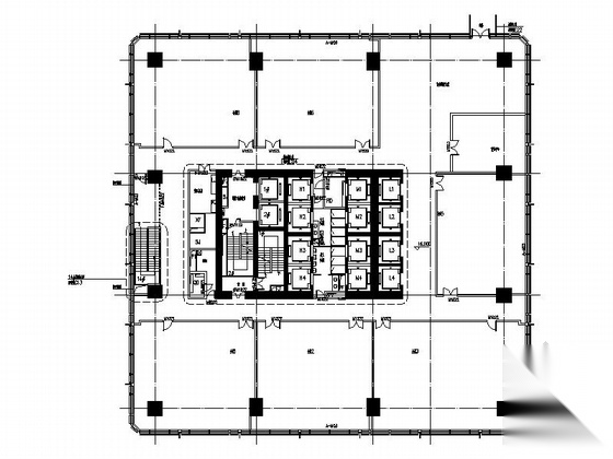 [深圳]超高层核心筒结构商业综合体建筑施工图cad施工图下载【ID:165606175】