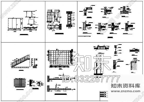 图块/节点工厂的建筑设计用到装修节点图cad施工图下载【ID:832287777】