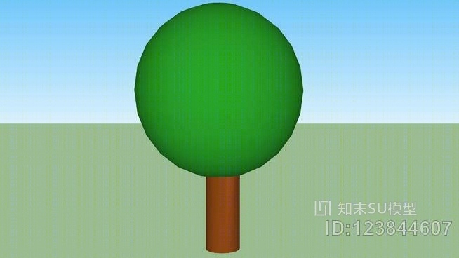 简单的3D树SU模型下载【ID:123844607】