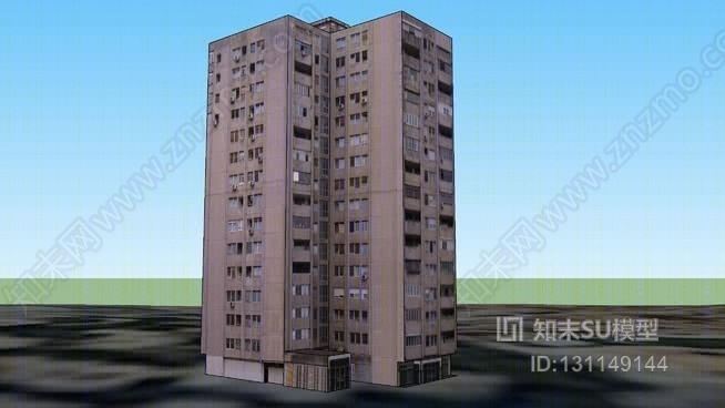 居住建筑SU模型下载【ID:131149144】