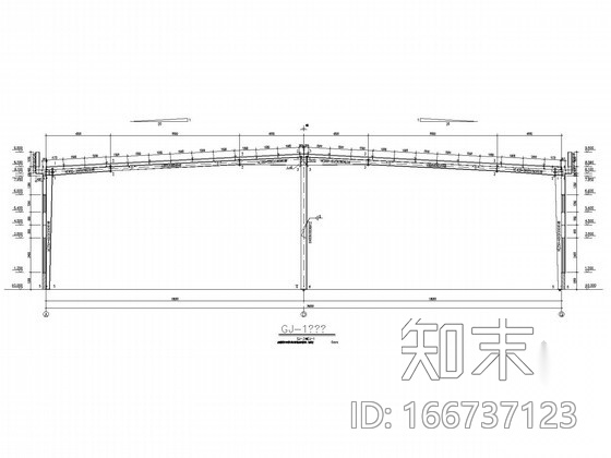 带女儿墙36米门式刚架厂房结构施工图施工图下载【ID:166737123】