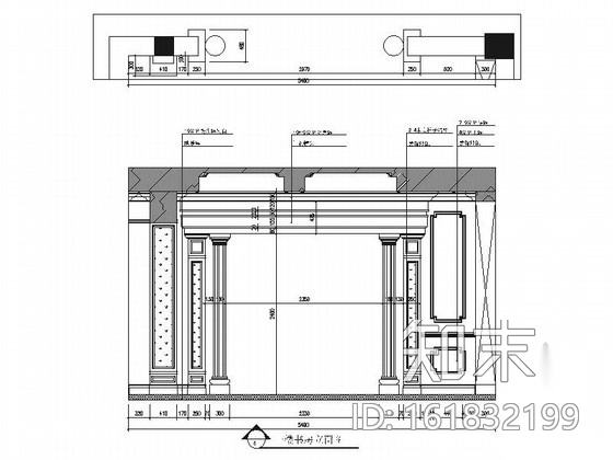 [江苏]法式古典奢华温馨简约独栋别墅室内装修施工图（...施工图下载【ID:161832199】