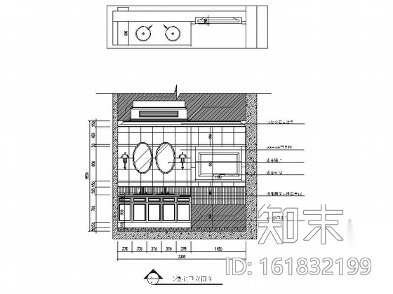 [江苏]法式古典奢华温馨简约独栋别墅室内装修施工图（...施工图下载【ID:161832199】