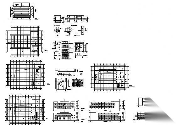 某二层游泳馆建筑方案图cad施工图下载【ID:151678161】