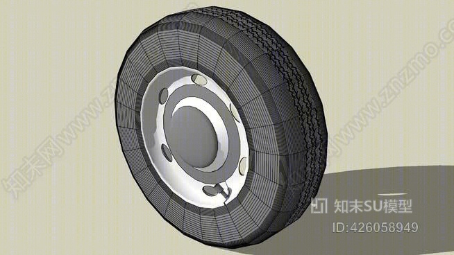 车轮SU模型下载【ID:426058949】