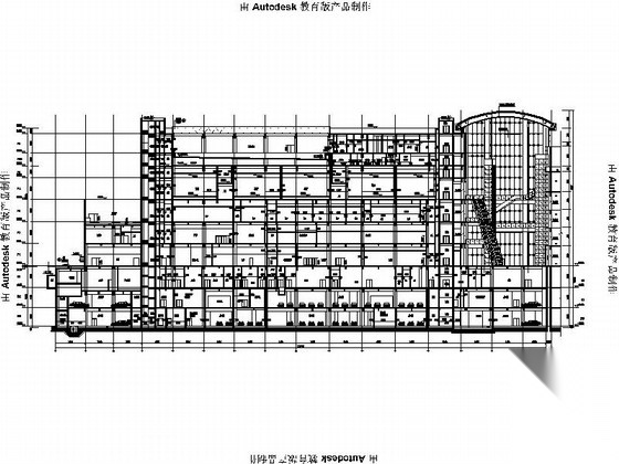 [黑龙江]四十一层玻璃幕墙国际商业综合体建筑施工图（1...施工图下载【ID:167029138】