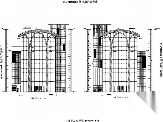 [黑龙江]四十一层玻璃幕墙国际商业综合体建筑施工图（1...施工图下载【ID:167029138】