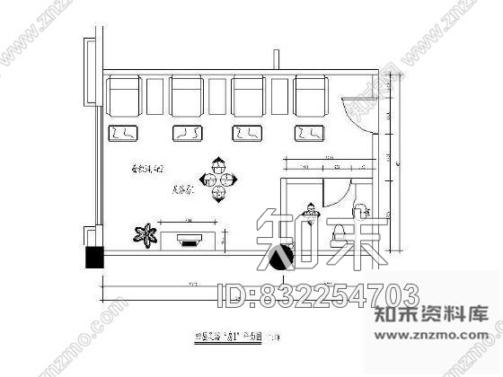 图块/节点足浴房平面图cad施工图下载【ID:832254703】