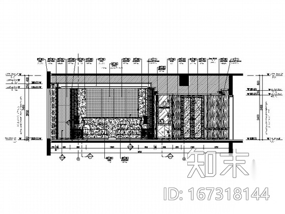 [江苏]高档商务酒店双人客房装修施工图（含效果）cad施工图下载【ID:167318144】