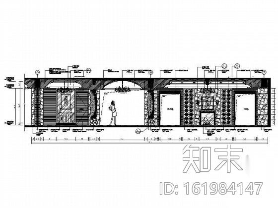 五星级酒店总统套房内装修图cad施工图下载【ID:161984147】