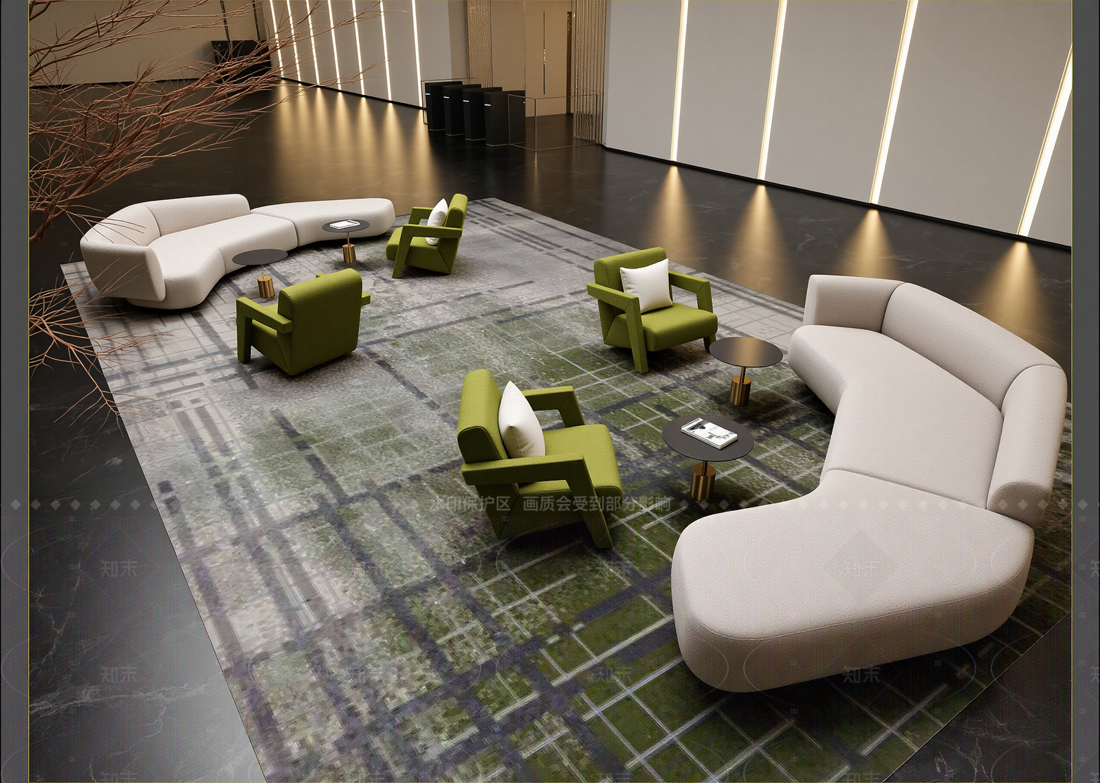 现代家具展厅3D模型下载【ID:1214958923】