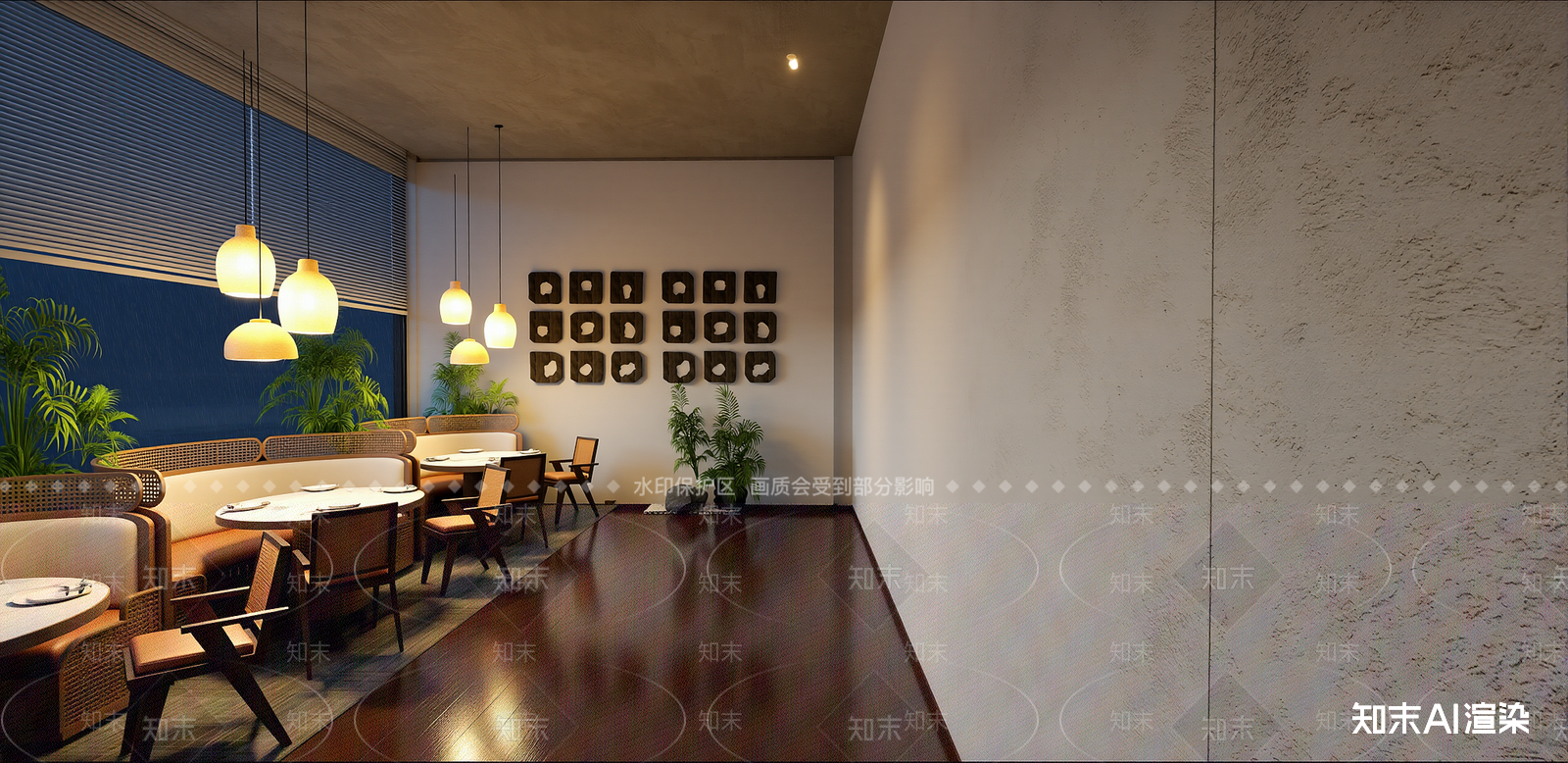 侘寂咖啡厅SU模型下载【ID:1215927228】
