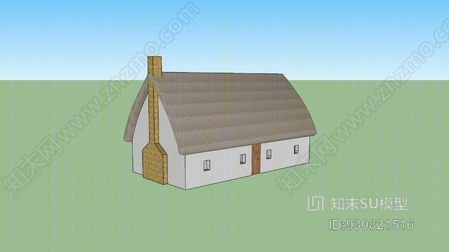 茅草屋SU模型下载【ID:930821516】