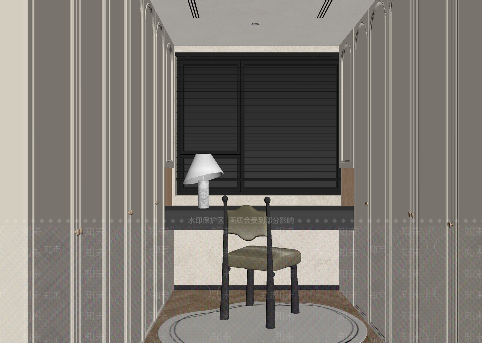 复古书房3D模型下载【ID:1215179149】