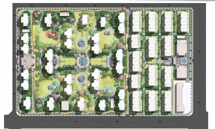 合肥金茂湾居住区景观方案+cad+psdcad施工图下载【ID:160714134】