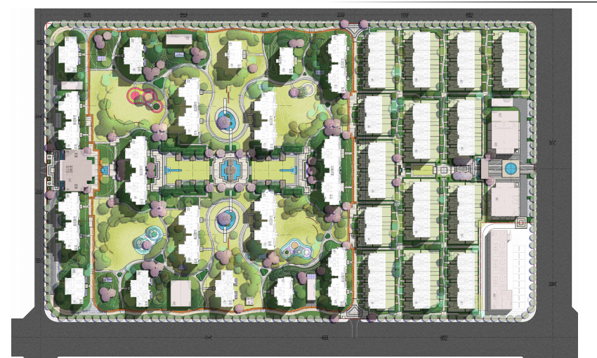 合肥金茂湾居住区景观方案+cad+psd施工图下载【ID:160714134】