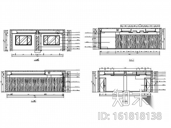 办公空间室内装饰装修图（含效果）cad施工图下载【ID:161818138】