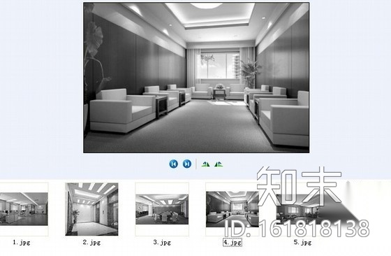办公空间室内装饰装修图（含效果）cad施工图下载【ID:161818138】