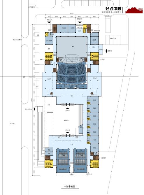 [安徽]某市现代风格政务中心办公楼（CAD+SU+文本）施工图下载【ID:166326107】