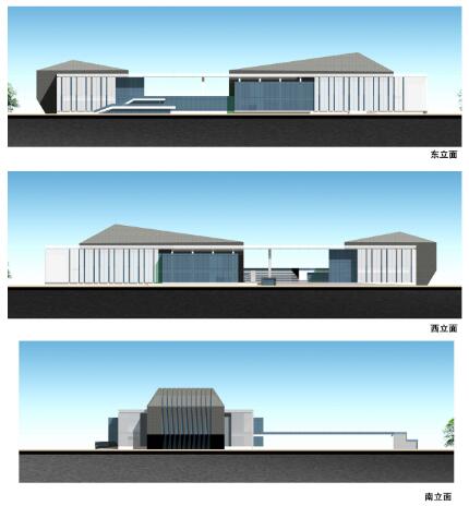 [安徽]某市现代风格政务中心办公楼（CAD+SU+文本）施工图下载【ID:166326107】