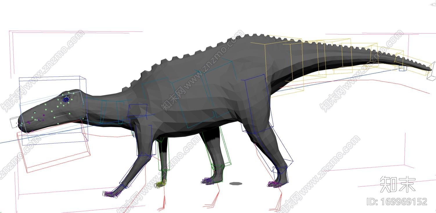 带走的四足恐龙动画CG模型下载【ID:169969152】