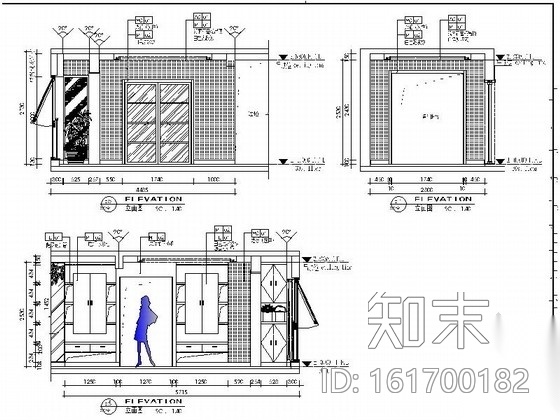 [常熟]迷你温馨三室两厅公寓室内施工图cad施工图下载【ID:161700182】