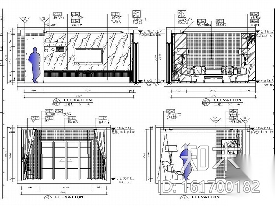 [常熟]迷你温馨三室两厅公寓室内施工图cad施工图下载【ID:161700182】