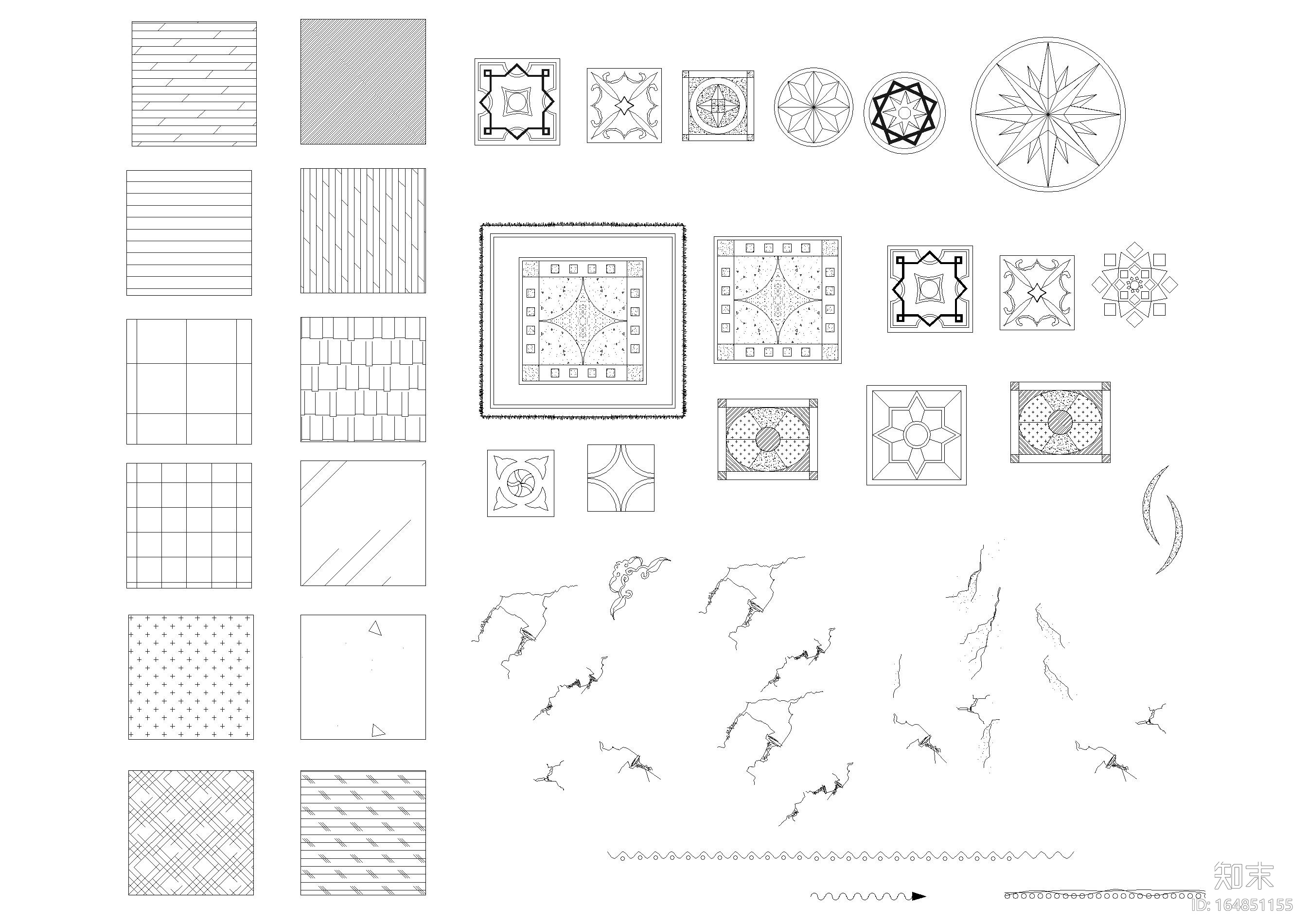 室内通用CAD装饰图块集合施工图下载【ID:164851155】