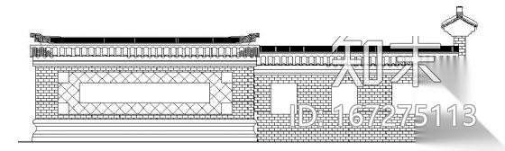 古典景墙详图cad施工图下载【ID:167275113】