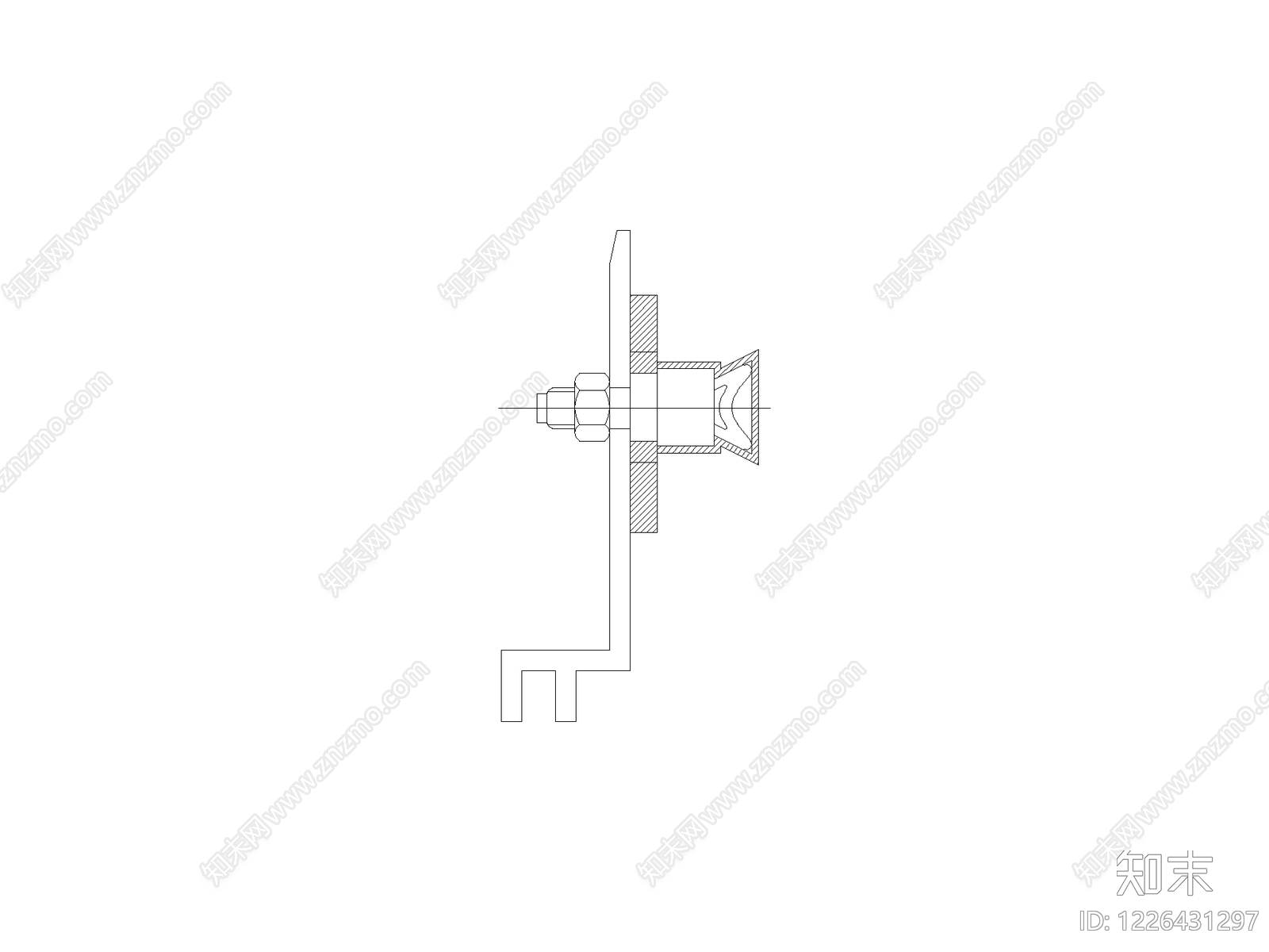五金管件cad施工图下载【ID:1226431297】