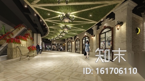 [广东]时尚潮流现代商场室内设计全套施工图cad施工图下载【ID:161706110】